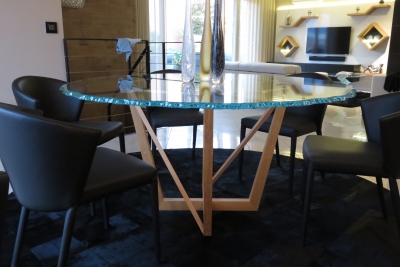 Table bois + verre